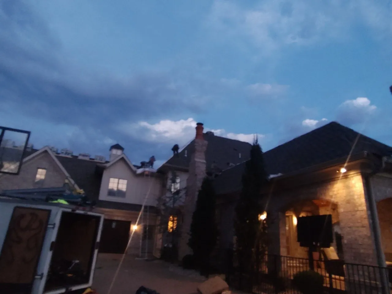 Roof installation in progress — Wildwood, MO